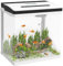 PawHut Aquarium en Verre avec Filtre, Couvercle et lumière LED pour Poissons, capacité 28L, 38 x 26 x 39,5 cm, Blanc