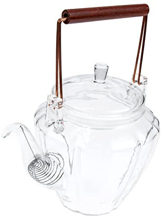 MILISTEN Glas-Teekanne Kunsthandwerk Kugeln Klare Teekanne Assassins-Teekanne Multifunktions-Wasserkocher Chinesischer Stil Wassertopf Herd Chinesische Teetasse Japanische