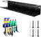 GHIBFBT Spray Bottle Holder, 5 Can Space Saving Wall Mounted Metal Spray Can Storage Rack, Stable Spray Bottle Organizer for Garage, Workshop (2, 6 Slot Type)