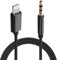 LBSC Aux Cable for iPhone, Headphone Jack Adapter Male Stereo Audio Cable Compatible for iPhone 14/13/12/11/XR/X/8/7 (Black)