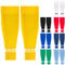 DRIPsox® Football Sock Sleeves Kids, Junior, Women & Men - 1 Pair (M) Yellow Football Sleeve Socks with Calf Comfort Mesh - Multiple Colours - 3 Sizes (S:13C-3.5, M:4-7.5, L:8+)