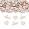 ParPix 70 Stück Holz Tischdeko Hochzeit, Groß Holzherzen Hochzeit Deko, Konfetti Hochzeitsdeko, Streudeko Hochzeit, Hochzeitsdeko Tisch, DIY Hochzeit Konfetti, Wiederverwendet Hochzeit Tischdeko