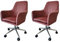 HTI living Drehstuhl 2er Set Ashley Mauve Bürostuhl Drehstuhl 360° drehbar, Stufenlos höhenverstellbar