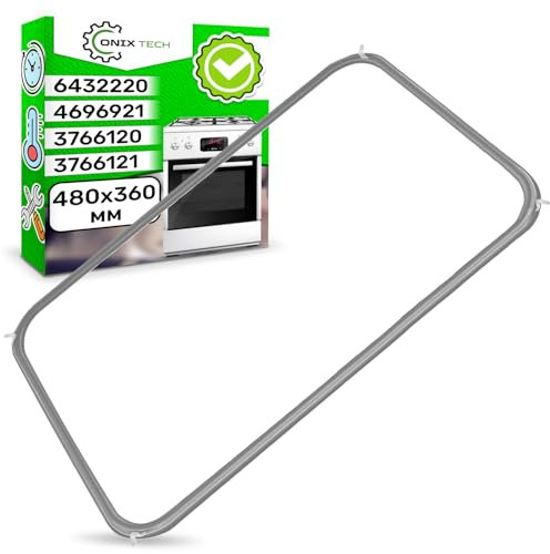 Guarnizione Forno 440 x 320 mm 4 Ganci con Codice Originale 6432220 4696921 3766120 3766121 4417790 4696920 02846905 per Miele per Imperial per Privileg - ONIX TECH