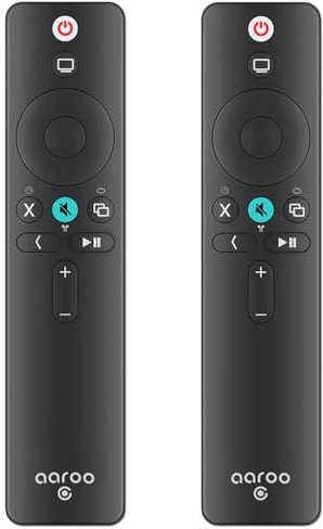 Telecomando aaroogo per Apple TV 4K / lettori HD A1294 A1218 A1378 A1427 A1625 A1842 con pulsanti Home e Volume TV, confezione da 2