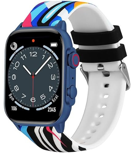 Trevi T-FIT 458 A Smartwatch con Display AMOLED 1.95 Always On ad Alta Definizione, Chiamate Wireless, Monitoraggio Sonno, Passi, Frequenza Cardiaca, Notifiche Social Media, Waterproof