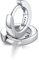 FaithHeart 925 Silber Ohrstecker 8mm Kleine Huggie Creolen Ohrringe für Damen Mädchen Knorpel Kreolen Klappcreolen Silberohrringe Herren Ohrpiercing Helix Piercings Silberschmuck