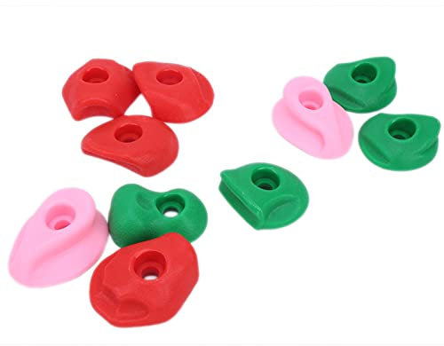Großes, Farbenfrohes Klettergriff-Set, Wandgriffe für Kletterer, Größe S, M, L, Im Freien (Kleine Größe, 10 Stück)