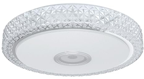 FIVMEN 48W LED Deckenleuchte Dimmbar mit Bluetooth Lautsprecher Deckenlampe Flurlampe Badlampe Decke Fernbedienung oder APP-Steuerung RGB IP44 Wasserfest für Schlafzimmer Küche Wohnzimmer