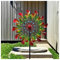 MeLtor Solar Windrad Garten Metall, 210 cm Windrad Garten Metall Gross XXL, mit LED-Licht Windrad Groß für DraußEn, für Terrasse Und Garten