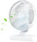Desk Fan - USB Rechargeable Oscillating Desk Fan - 4 Speed Adjustable Cooling Device, Energy-Efficient Portable Cooler for Dorm Room Home Camping Trips Outdoor Adventure