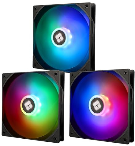 TR-Thermalright TL-C14C-S X3, Pack de 3 ventiladores ARGB para caja, Ventilador PWM silencioso de 140 mm, Refrigeración silenciosa, Velocidad 1500 RPM, Bajo ruido 26.4 dBA