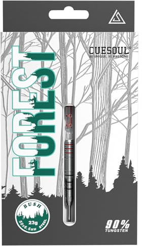 CUESOUL Forest Serie 22/23/24/25 g Stahlspitze 90% Wolfram Dart-Set mit integriertem ROST T19 Flight