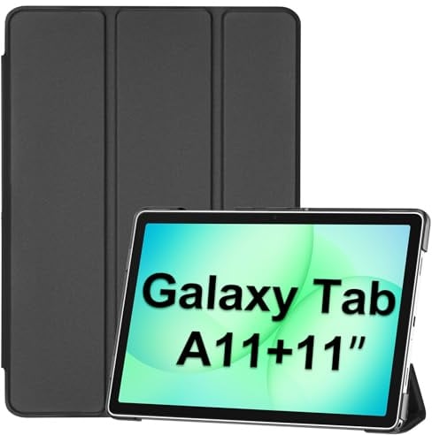 ProCase Case for Samsung Galaxy Tab A11+ (SM-X230) 2025/ A9+ (SM-X210) 2023 11 Inch, Galaxy Tab A11 Plus/A9 Plus 11 Inch Tablet Case, Cover with Auto Sleep/Wake -Black