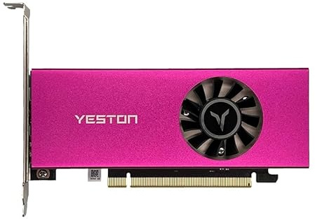 Yeston GeForce RTX 3050 6GB GDDR6 Low Profile Grafikkarte für Gaming PC Mini Small Form Factor SSF Slim Low Profile Design (ausgestattet mit einem halben Höhenschieber)