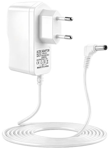 Adaptador 5V 1A para Monitor Vigilabebés Compatible con HelloBaby | Cable DC 3,5x1,35mm 1,8M, Fuente de Repuesto Blanca para Cámara Bebé, Unidad Padres, Intercomunicador y Uso Doméstico