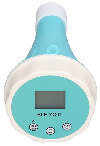Spacnana Bluetooth-Pool-Monitor, ABS-Smart-Wasserqualitätstester, 6-in-1 PH-CL-EC-TDS-ORP-Temperaturmessgerät, Großes LCD-Bluetooth-Messgerät für Pools, Aquarien, Hydrokulturen