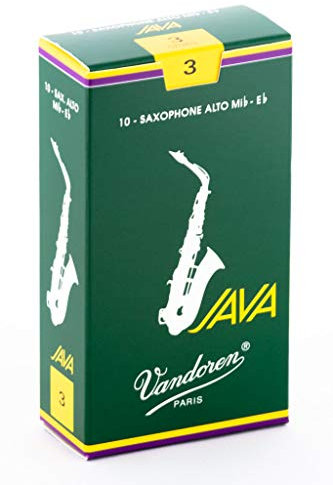 Vandoren SR263 Java Alt Saxophon Blätter - 10 Einheiten