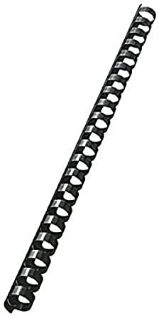 Leitz 37580 Plastikbinderücken, A4, Kunststoff, 14 mm, 125 Blatt, 100 Stück, schwarz