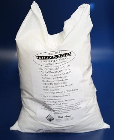10kg Wasserrose SEIFENFLOCKEN Savon de Marseille vegan edta-frei MADE IN GERMANY - ZUM WASCHEN+BASTELN AUS PALM+KOKOS OHNE PARFÜM OHNE ZUSATZSTOFFE
