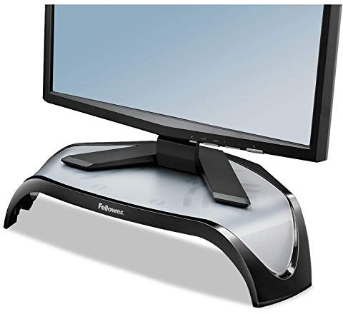 Fellowes Smart Suites Eck-Monitorerhöhung, 46 x 31 x 14 cm, Schwarz