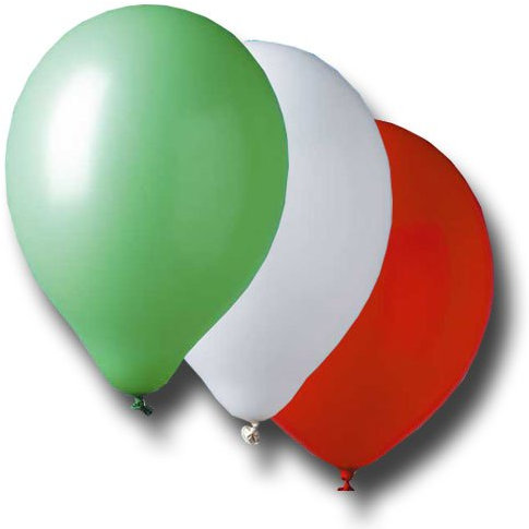 Premium Luftballons grün weiß rot – Naturlatex, ca. 33 cm, dreifarbig, heliumgeeignet, lange Haltbarkeit – 10 Stück große Partyballons für Geburtstag, Hochzeit, Deko & Events