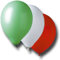 Premium Luftballons grün weiß rot – Naturlatex, ca. 33 cm, dreifarbig, heliumgeeignet, lange Haltbarkeit – 10 Stück große Partyballons für Geburtstag, Hochzeit, Deko & Events
