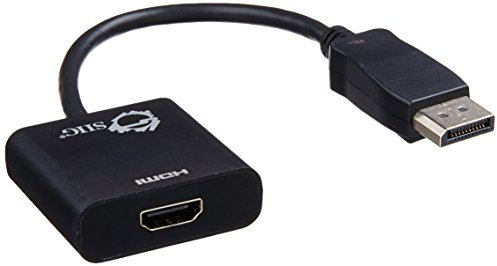 SIIG DisplayPort to HDMI Adapter Converter (CB-DP0Q11-S1), Black