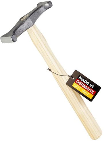 PICARD Schweifhammer Nr. 175 ES 500g | Profi-Qualität für Dachdecker-Dachklempner | Robust & Präzise | Ergonomischer Eschenstiel | Hammerschlag-Grau | Spezialstahl | Made in Germany seit 1857