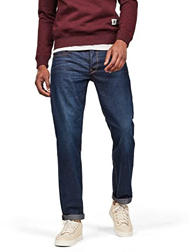 G-Star Homme Jean 3301 Straight, Bleu (DK Aged 51002-4639-89), 28W / 34L