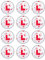 12x Hen Party L Plates 2 (5cm) PRE- CUT PREMIUM RICE PAPER Edible Cake Toppers
