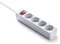 FAMATEL – Regleta ecosockets 4 tomas | Enchufes con Interruptor de encendido | 3 Metros | Hasta 3680W | Protección Infantil | Orientación tomas a 45o | Evita consumos fantasma | Blanco