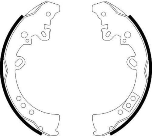 HELLA 8DB 355 003-011 Brake Shoe Set - H9905 - for e.g. TOYOTA