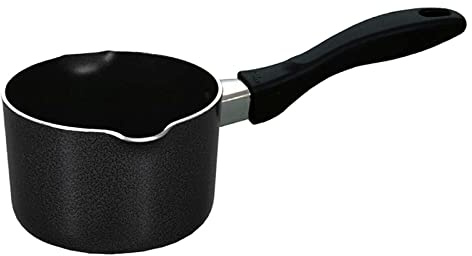 Non Stick Milkpan Saucepan 22cm | Tea Coffee Egg Boiling Pot, Long Handle, Double Pouring Lips