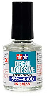 Tamiya Adhésif pour Decals Transparent Vinyle Liquide Assouplissant Fixation et Repositionnement de Decals Adaptation à des Surfaces Complexes