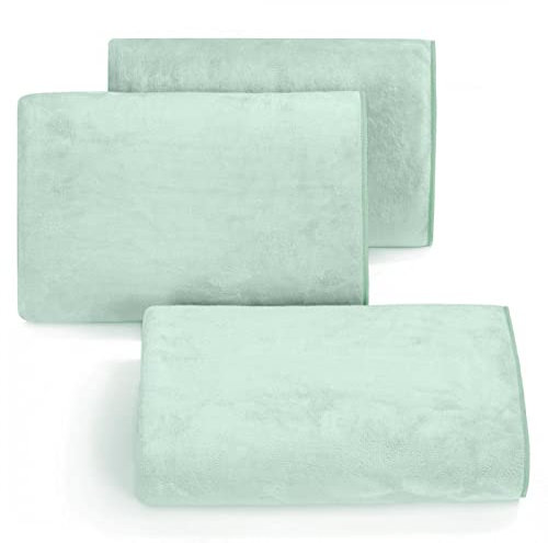 Eurofirany Handtuch Mikrofaser Schnelltrocknend Weich Schlicht Set 6-er Pack Oeko-Tex