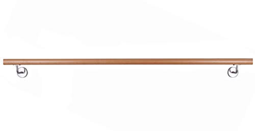 Ballettstange Set aus Holz 11 Längen zur Auswahl 1,0-2,0m platzsparender Wandabstand Übungsstange für zuhause für Kinder und Erwachsene (1.40)