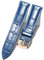 BINLUN Bracelet de Montre en Cuir Crocodile Véritable Dégagement Rapide Remplacement Bracelet Montre Etanche 10 Couleurs 13 Tailles pour Hommes Femmes(Fermoir Rose-Doré,bleu,20mm)