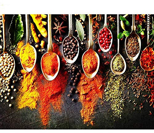 Diamond Painting Condimento De Cocina Punto de Cruz Diamante Adultos Diamond Painting Kit Completo Punto Diamante Cuadros Para Hogar/Decoración/Regalo (30x40cm) 5D Pintura Diamante