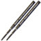 Jaymo Replacement for Montblanc 128211 - Measures 3.875 in / 98 mm Long - Ballpoint Pen Refill - 2 Black