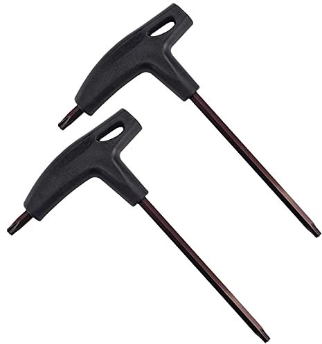 NA 2 Pcs Alloy Steel Bike Beake Disc Wrenchs Bicycle Brake Disc Removal Tools T Shape Hexagon Wrenchs for Road Bike Mountain Bike etc