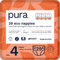 Pura Öko-Windeln Größe 4 (Maxi 7-18 kg), 29 Windeln (1 Packung), mit EU Ecolabel Zertifiziert, für Empfindliche Haut, aus Bio-Baumwolle, Geruchsfrei, Hypoallergen, 12 Stunden Auslaufschutz