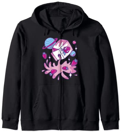 Shaker japonais Fraise au lait japonais Kawaii Planets Sweat à Capuche