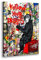 KAWAHONE Banksy Street Graffiti Monkey Inspirierende Zitate, Follow Your Dreams Monkey Gorilla Tierdrucke für Wohnzimmer Schlafzimmer (Graffiti-Affe, 30,5 cm B x 45,7 cm H mit Rahmen)