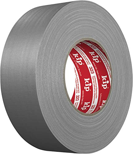 Kip 323 Professional Gaffer's Tape Grau 50mm x 50m / Leicht abrollbar/Rückstandsfrei entfernbar/abriebfest/Gewebe mit nicht reflektierender PE-Laminierung