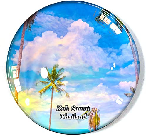 KOH Samui Thailand Kühlschrankmagnet Kühlschrank Gefrierschrank Magnet Souvenir Dekoration Magnet Aufkleber Glas Basteln