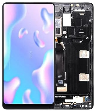 SHOWGOOD para MI Mix 2 Pantalla para Xiaomi Mix 2 LCD Touch Panel Digitalizador Asamblea con Marco (Negro con Marco)