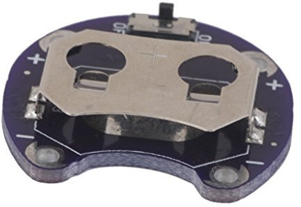 Tiuimk LilyPad Coin Cell Battery Holder CR2032 with Slide Switch - Convenient Battery Management for Projects