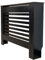 Airwave Radiator Cover Horizontal Line Style Painted MDF Black Radiator Heating Cover (Medium)