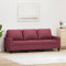 UTSRABFA Sofa Ecksofa Modulares Sofa Chaiselongue Sofa 3-Sitzer-Sofa Weinrot 180 cm Stoff Geeignet für Schlafzimmer, Wohnzimmer, Esszimmer, Büro